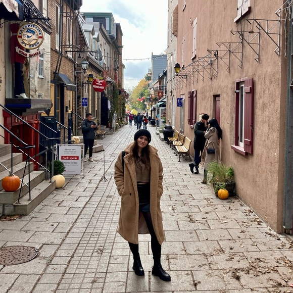 COMMENSE Khaki/Light Brown Seeking Adventure Fleece Coat - Picture 3 of 6